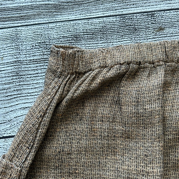 Flax 100% linen brown long skirt size large - Picture 7 of 10